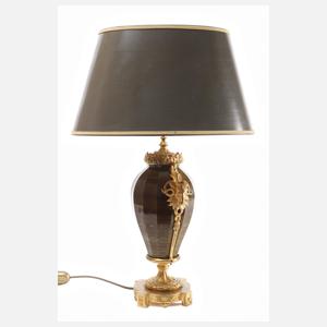 Große Lithyalinglas Lampe