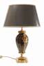 Große Lithyalinglas Lampe