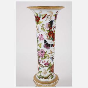 Baccarat große Vase mit feinster Malerei