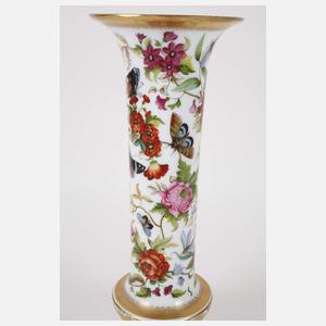 Baccarat große Vase mit feinster Malerei