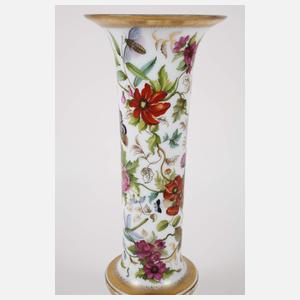 Baccarat große Vase mit feinster Malerei