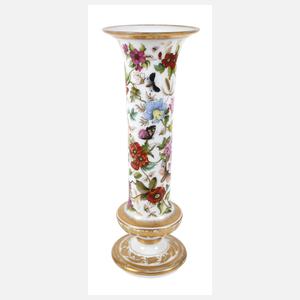 Baccarat große Vase mit feinster Malerei