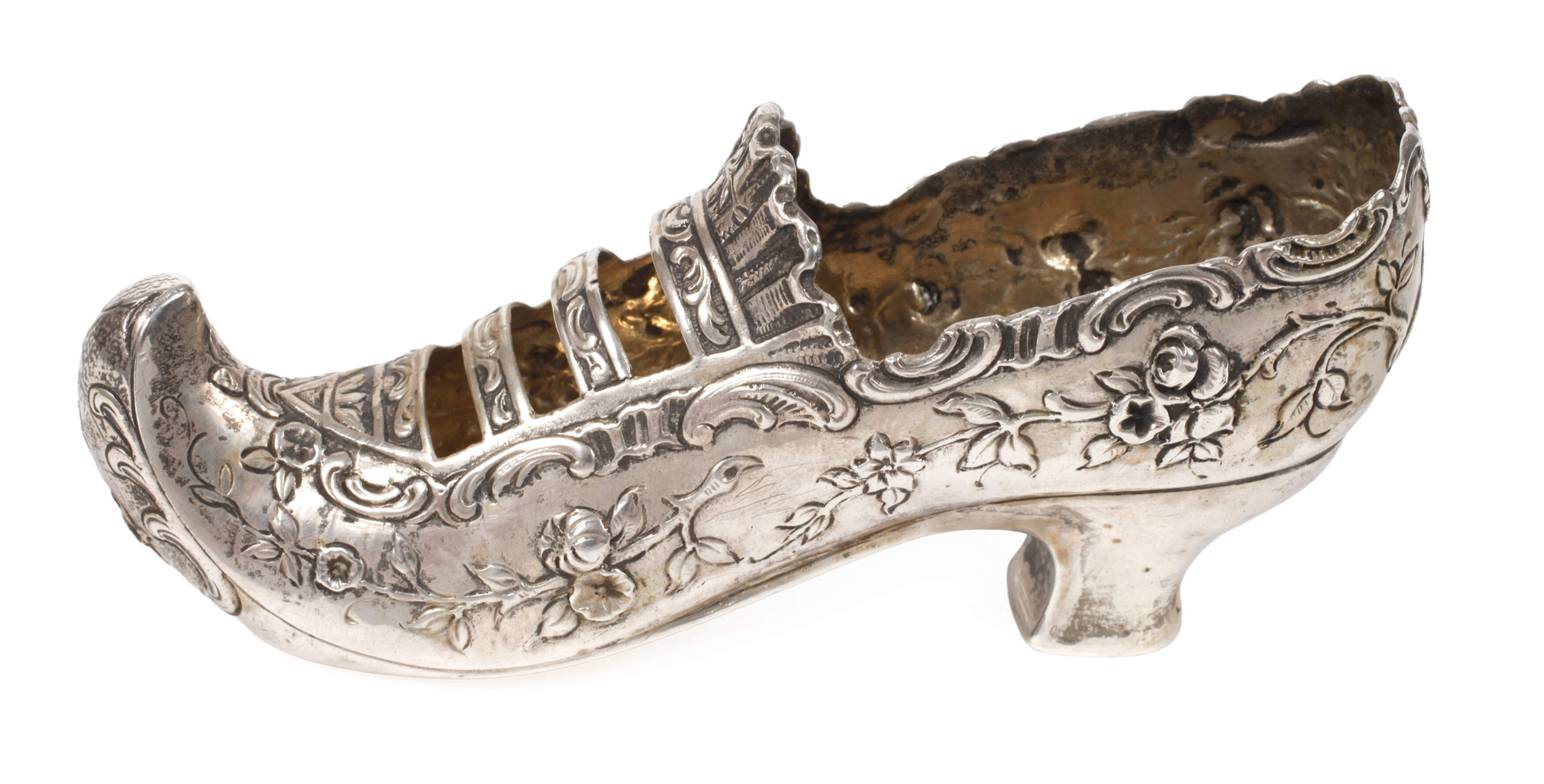 Silberschuh im Barockstil