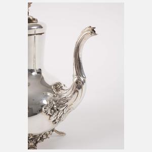 Silber Kaffeekanne und Zuckerdose Hanau