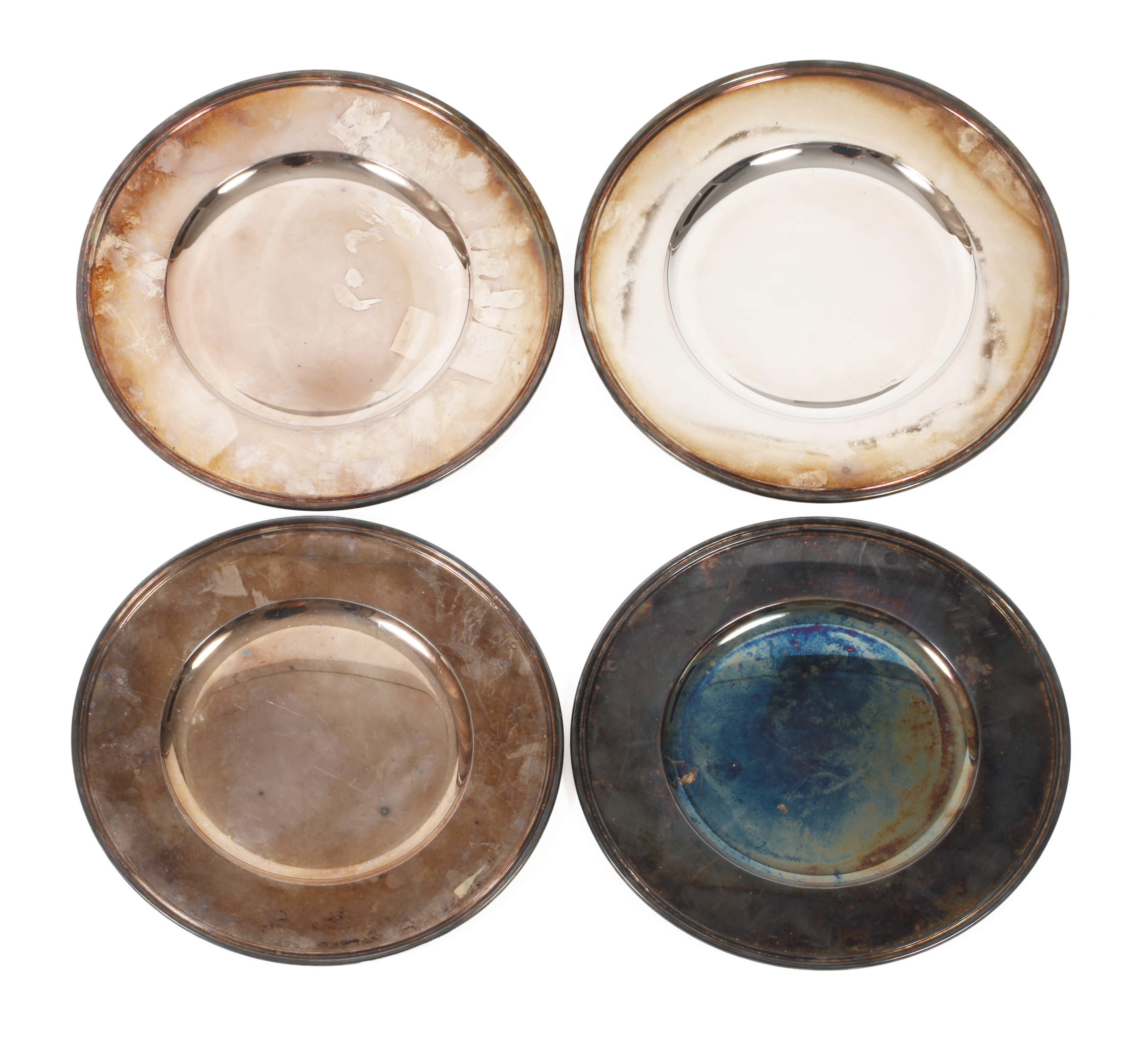 Silber vier Platzteller