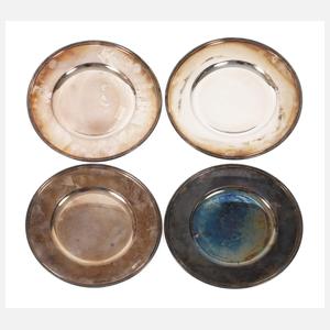Silber vier Platzteller