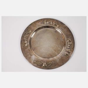 Drei Platzteller Silber