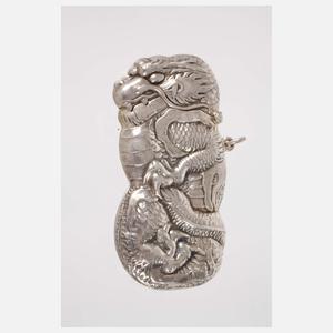 Figürliche Pillendose als Drache
