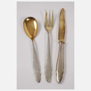 Silber Dessertbesteck "Chippendale"