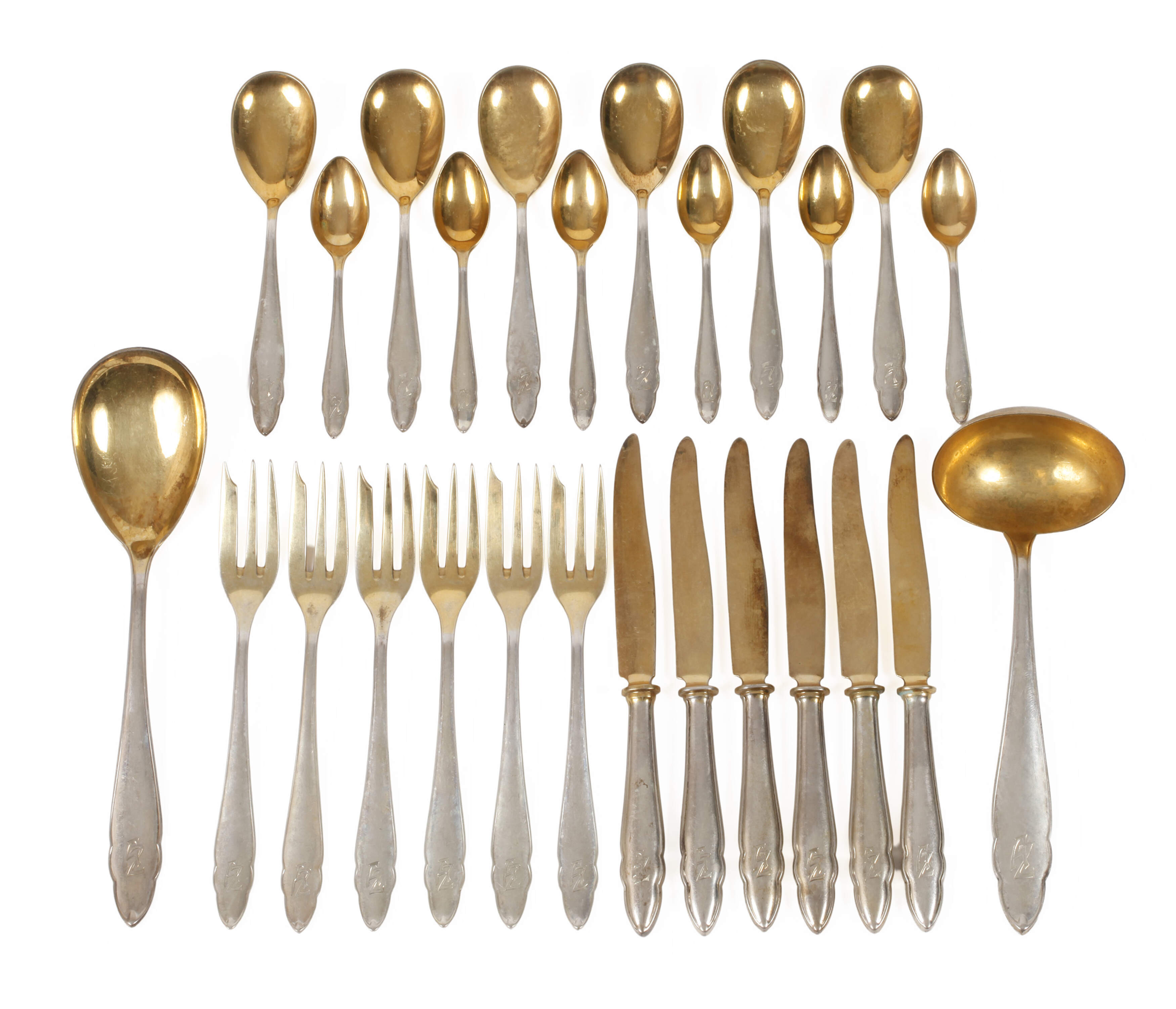 Silber Dessertbesteck "Chippendale"