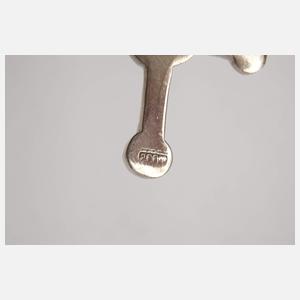 Silber sechs Messerbänkchen