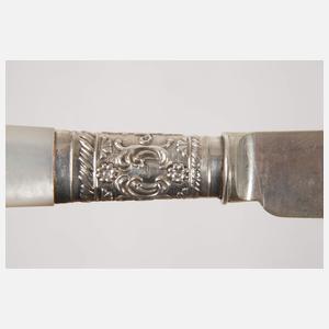 Besteckkasten Silber/Perlmutt