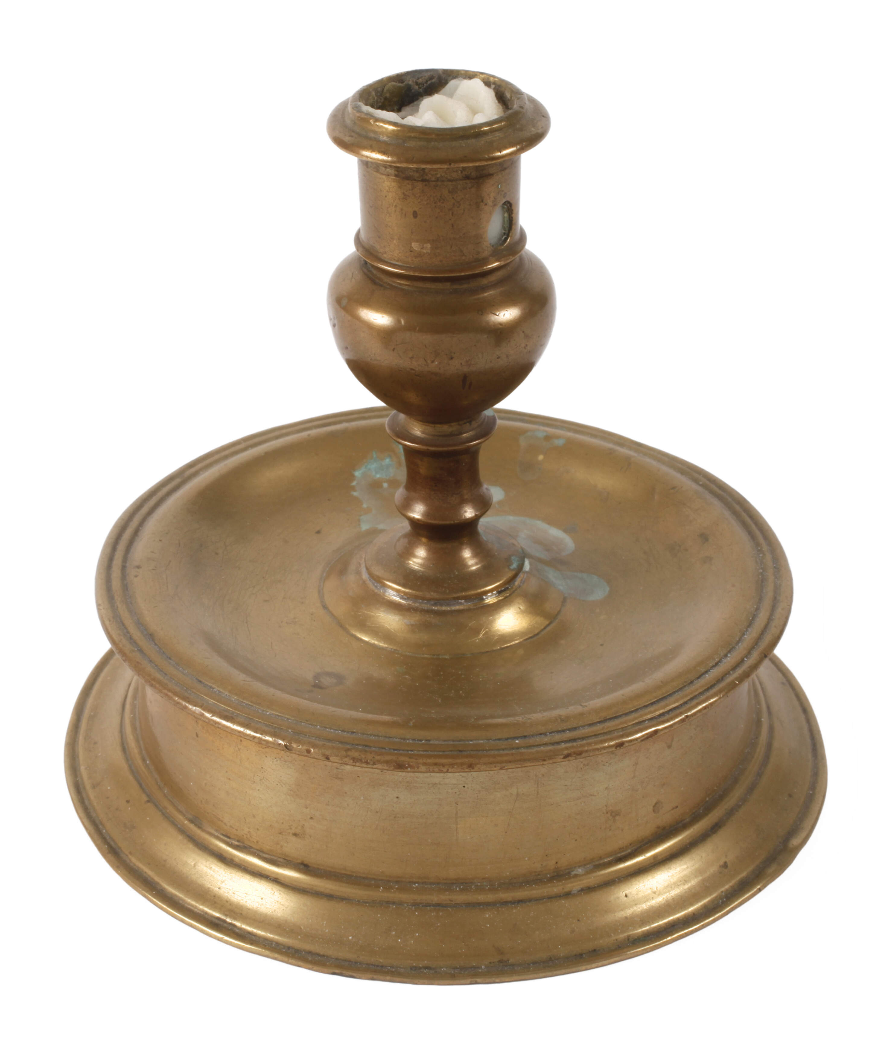Spätbarocker Muldenfußleuchter