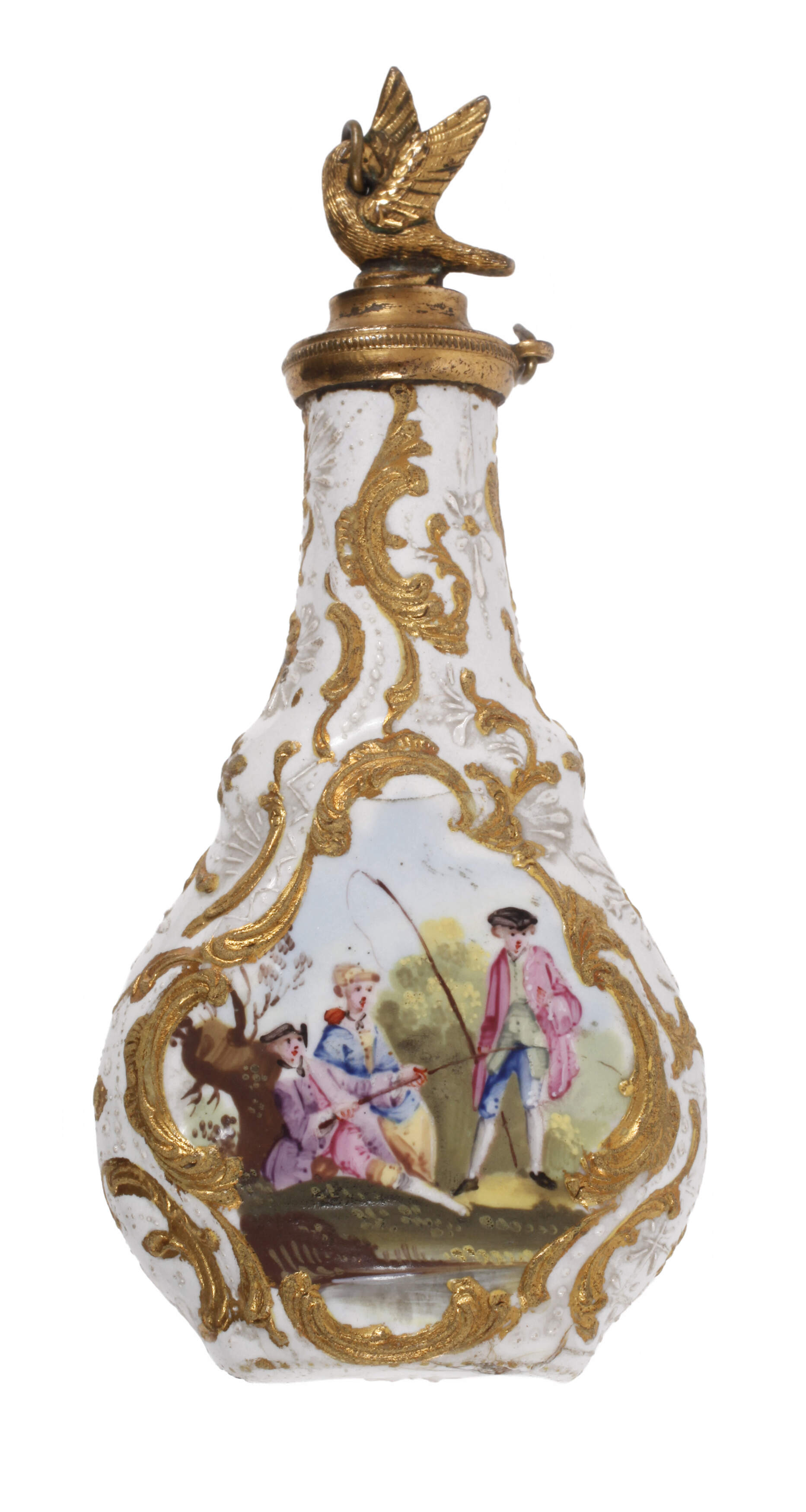 Snuffbottle "émail de saxe"