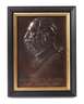 Georg Wrba, Bronzerelief Portrait König Albert