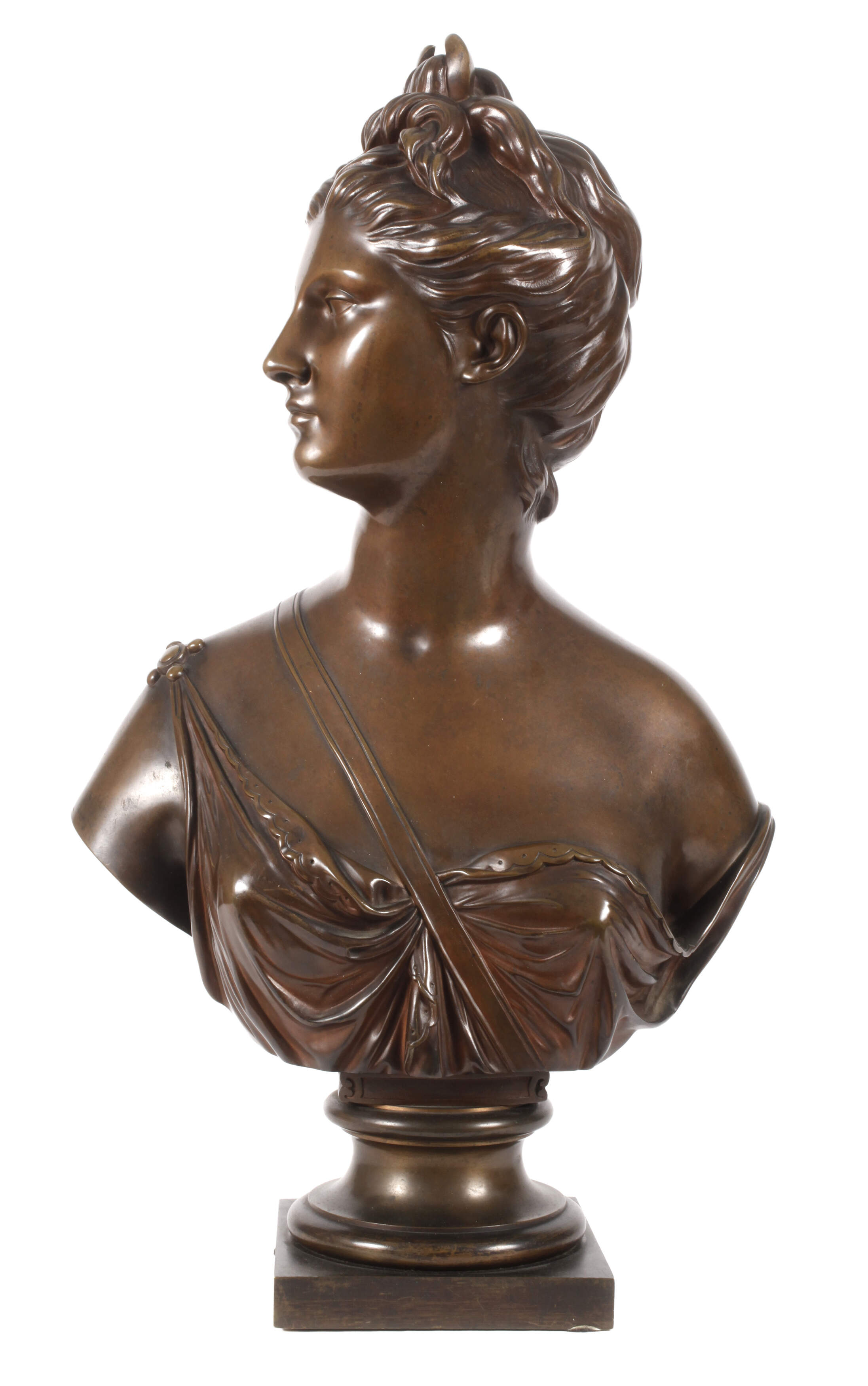nach Jean-Antoine Houdon, Büste der Diana