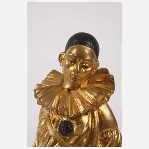 Georges Omerth, trauriger Pierrot mit Katze