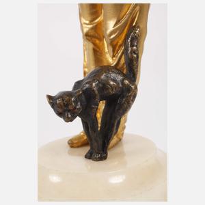 Georges Omerth, trauriger Pierrot mit Katze