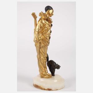 Georges Omerth, trauriger Pierrot mit Katze