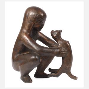 Gerhard Rommel, Mädchen mit Katze