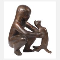 Gerhard Rommel, Mädchen mit Katze111