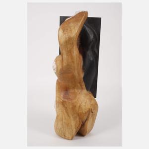 Feuchtinger, Holzskulptur weiblicher Akt
