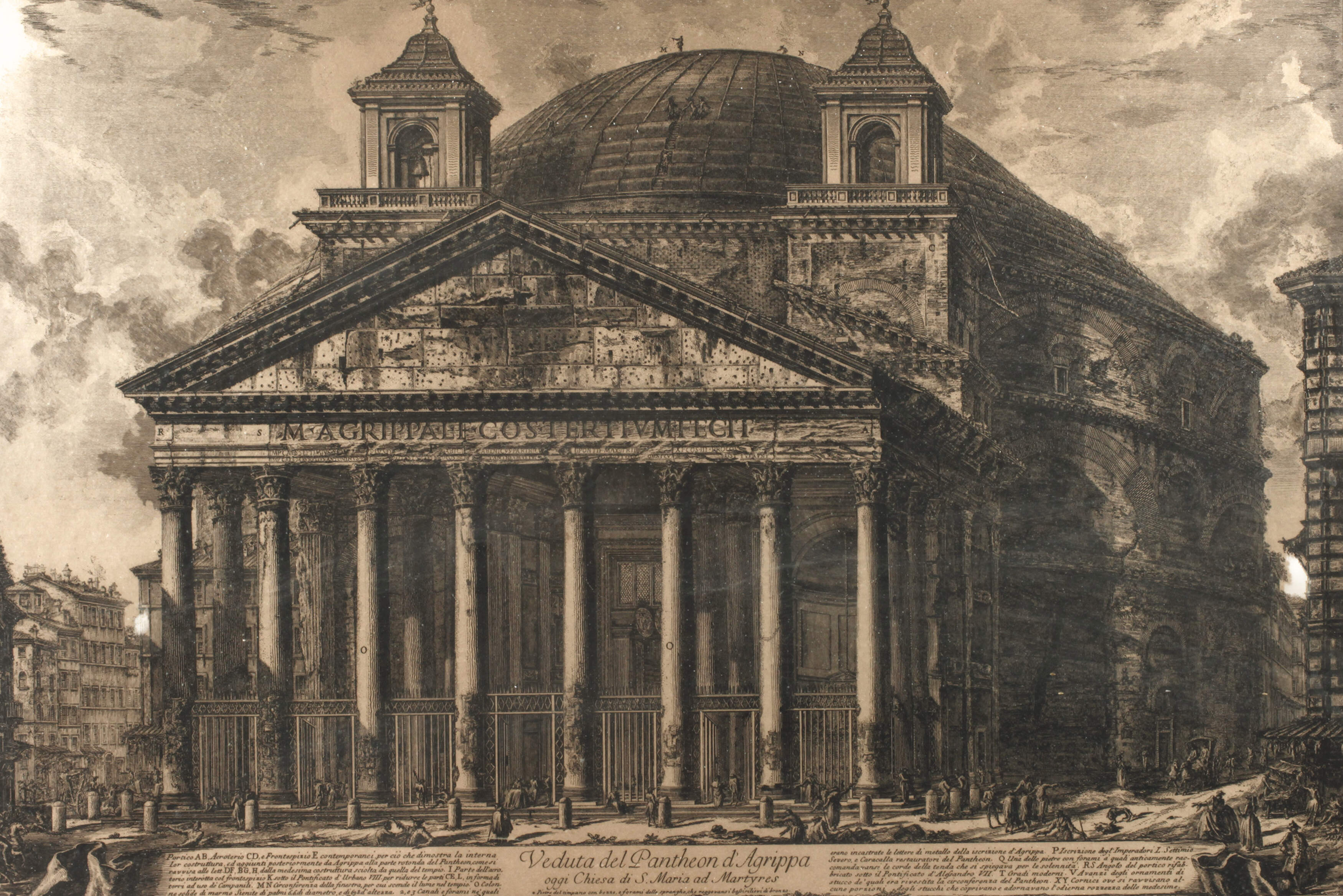 Francesco Piranesi, "Veduta del Pantheon d´Agrippa"
