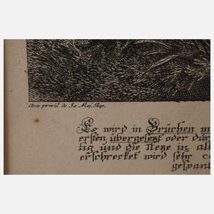 Johann Elias Ridinger, Jagdszene