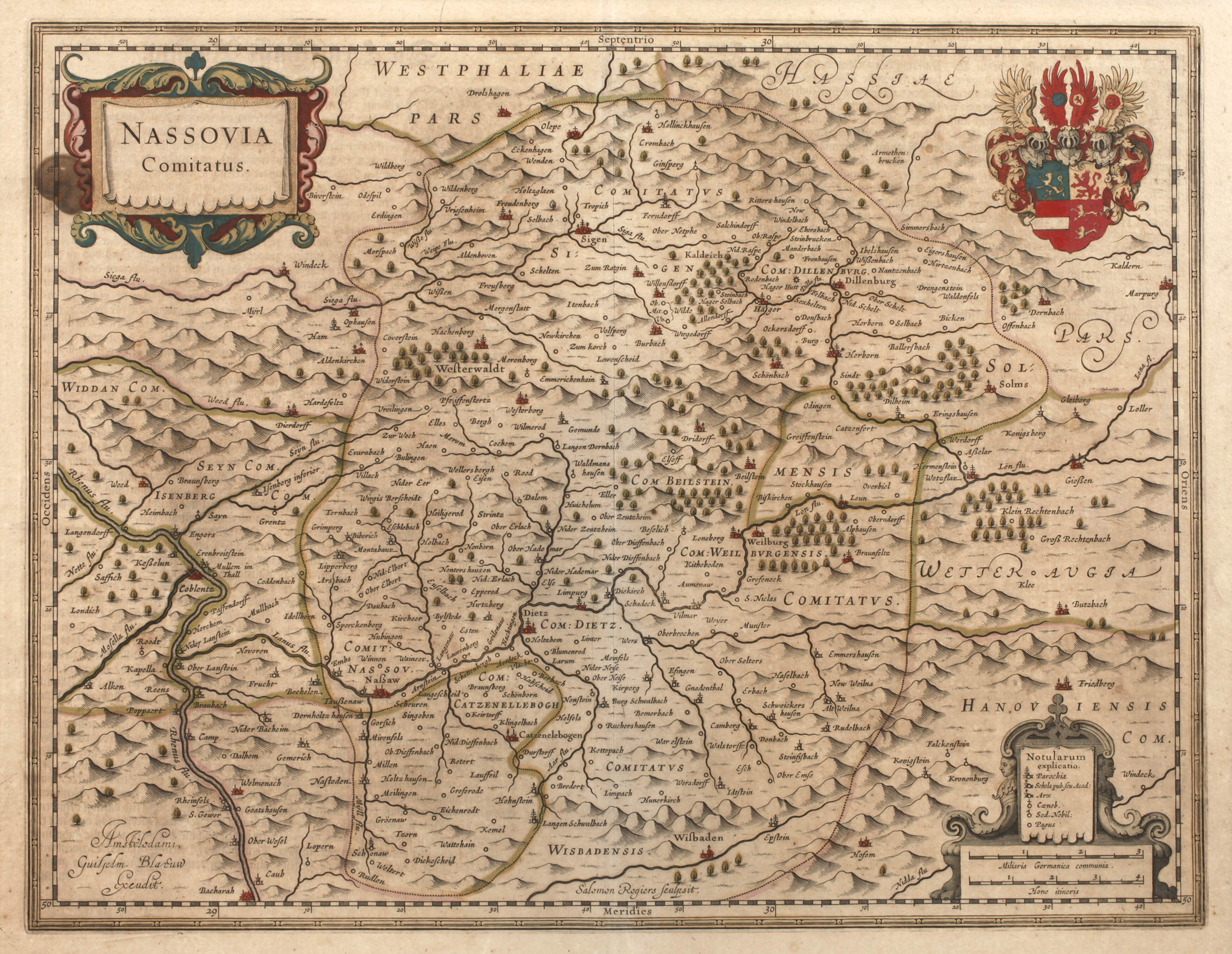 Joan Blaeu, Karte Nassau