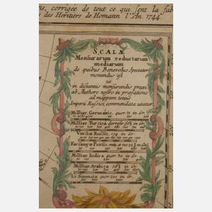 Johann Baptist Homann, Karte Asien