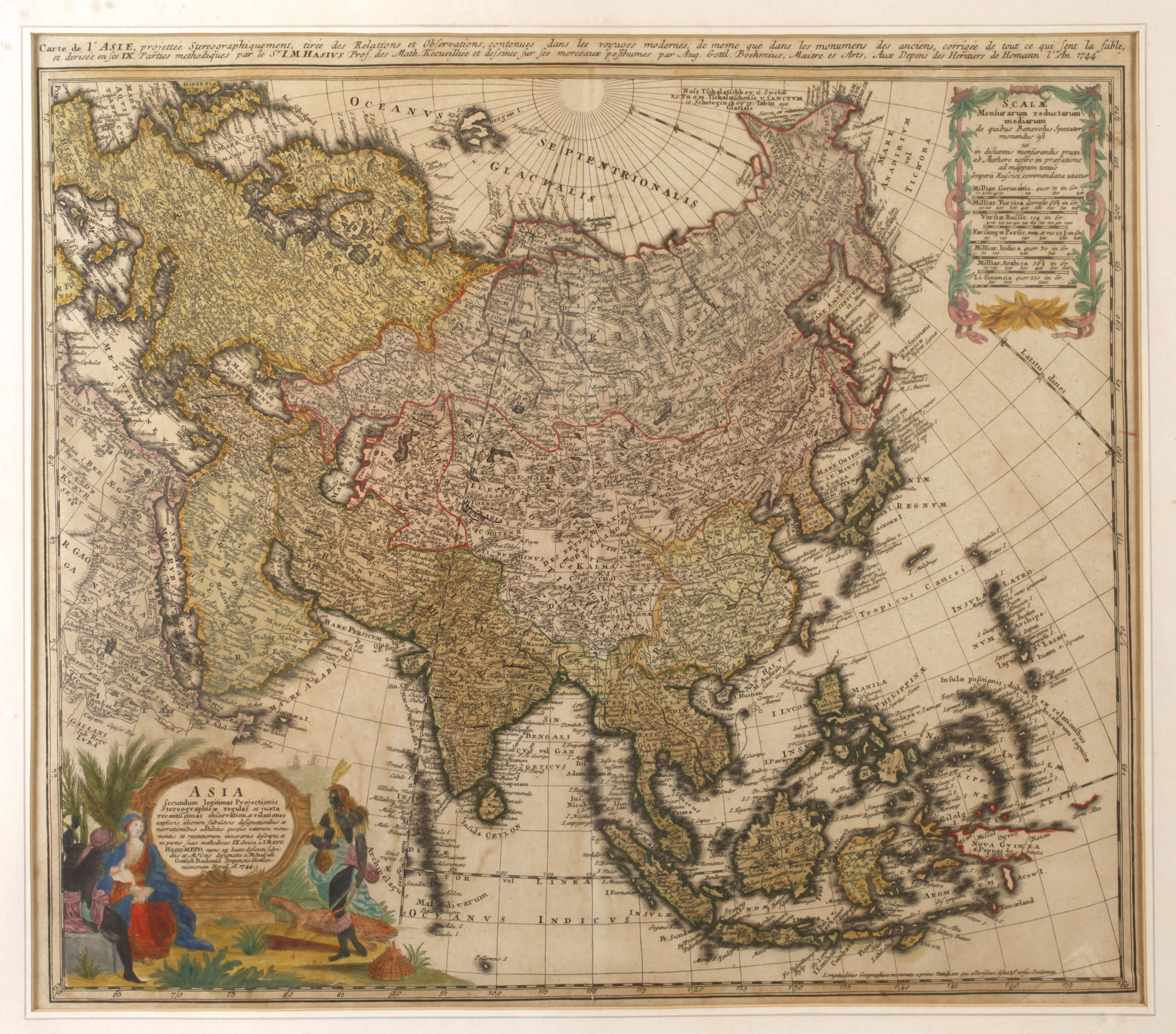 Johann Baptist Homann, Karte Asien