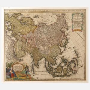 Johann Baptist Homann, Karte Asien