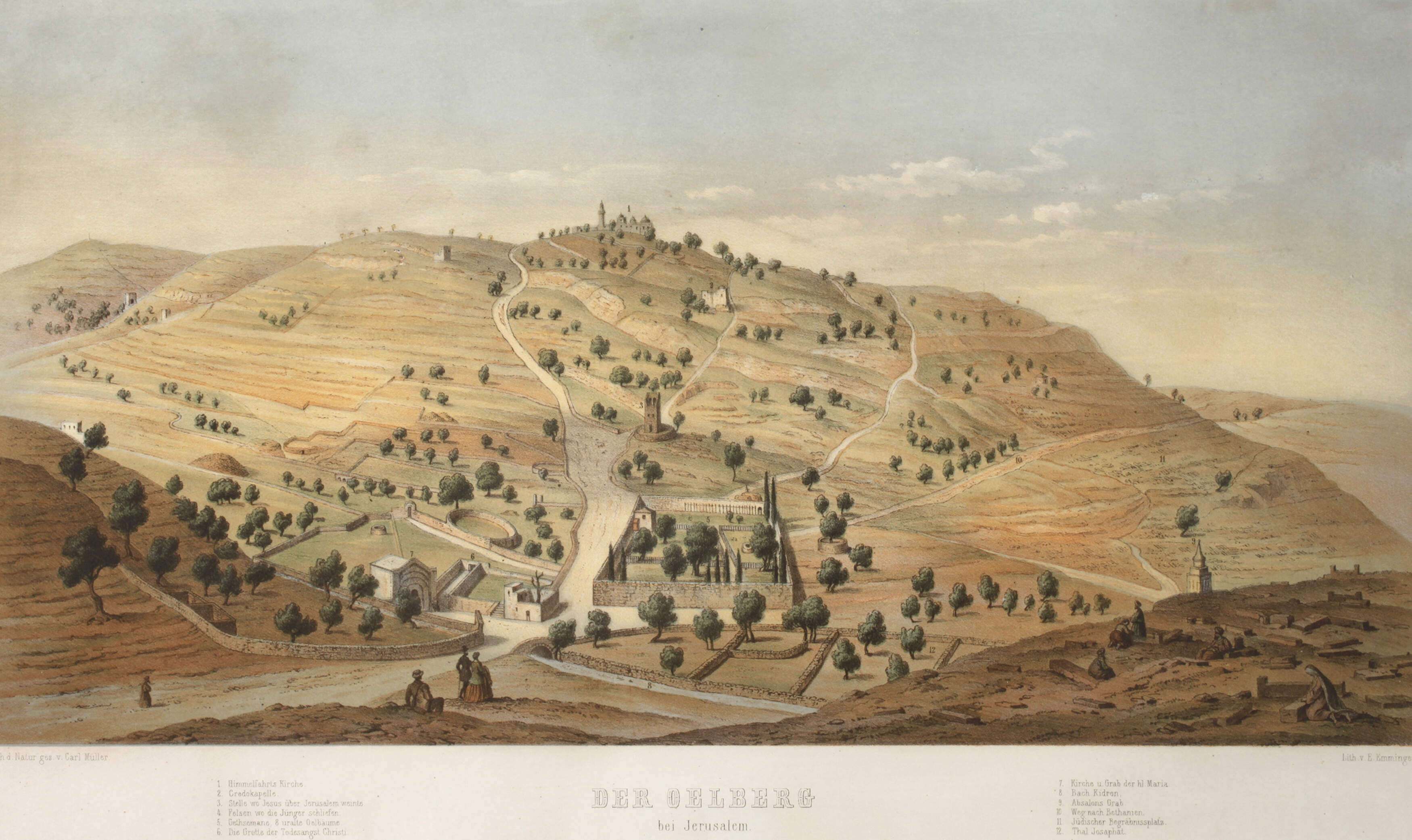 Eberhard Emminger, "Der Ölberg bei Jerusalem"