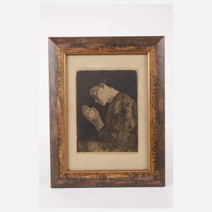 Käthe Kollwitz, "Betendes Mädchen"