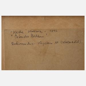 Käthe Kollwitz, "Betendes Mädchen"