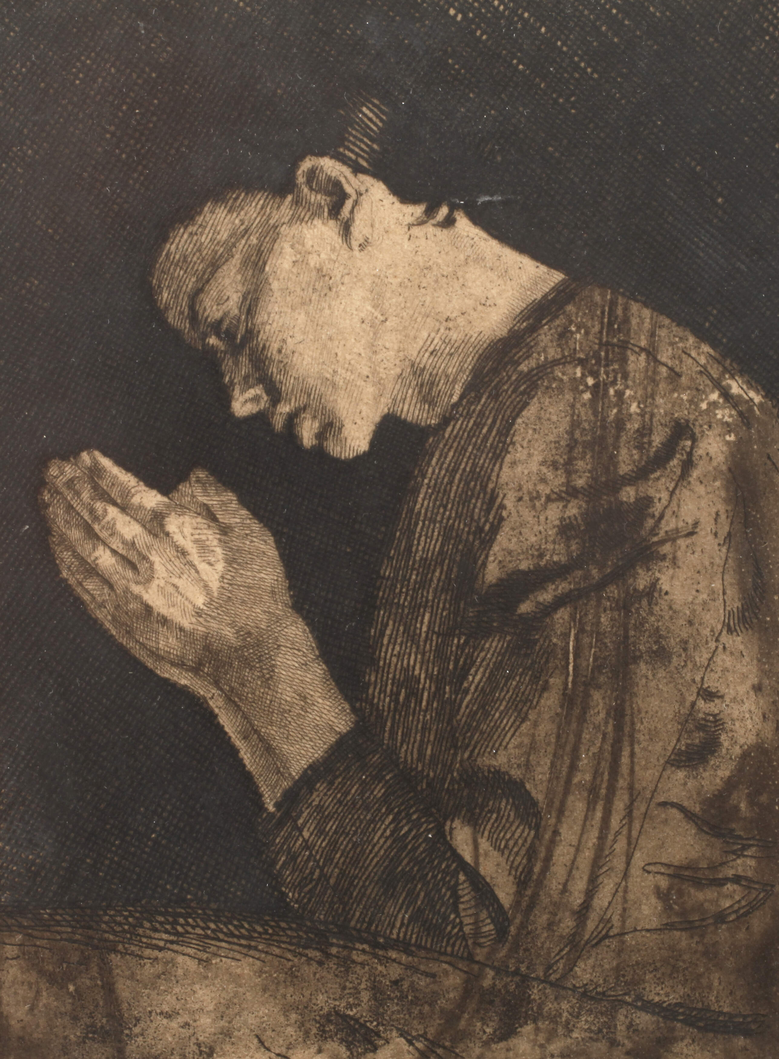 Käthe Kollwitz, "Betendes Mädchen"