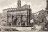 Luigi Rossini, "Veduta dell´Arco di Settimio"
