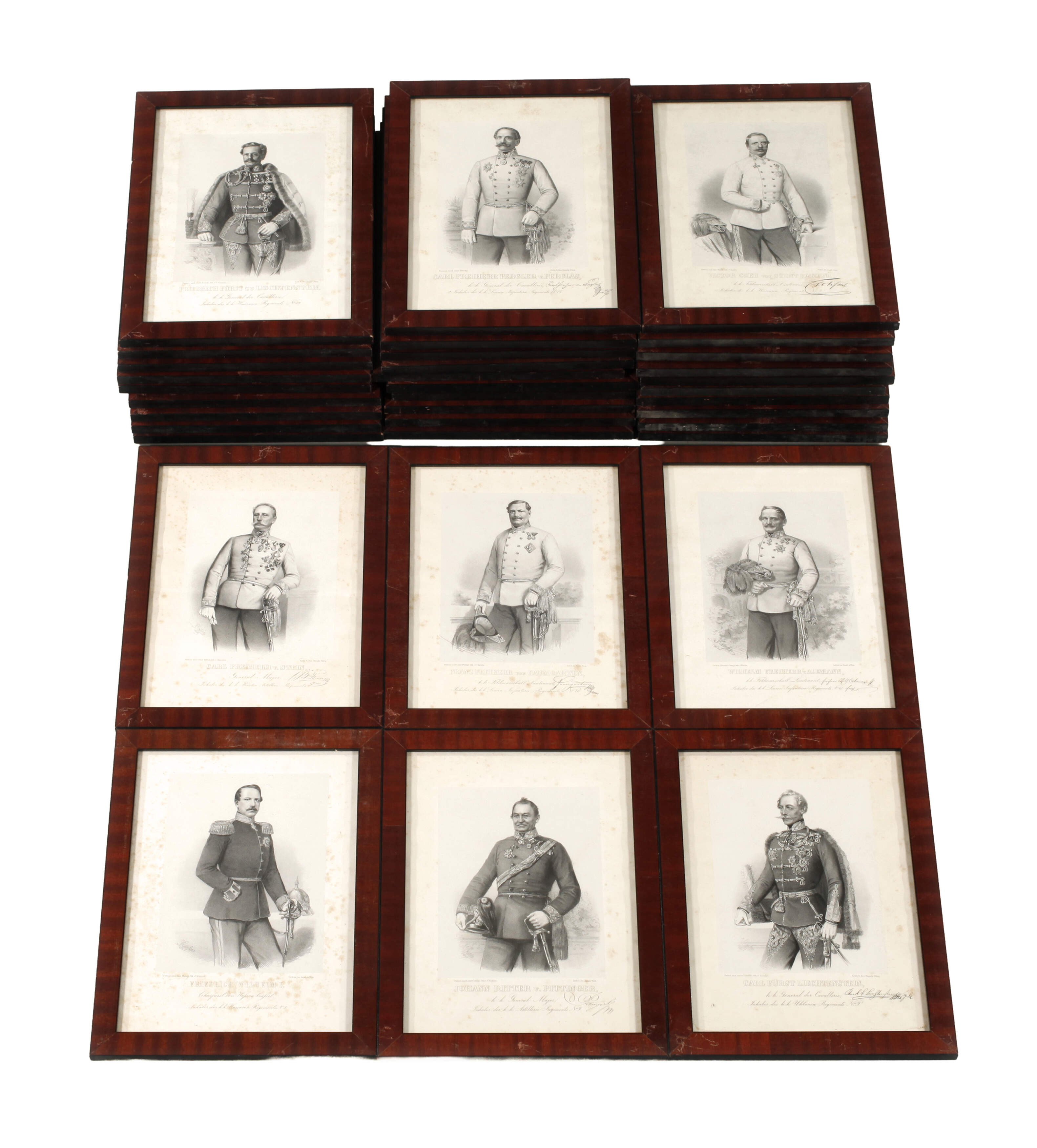 Großer Konvolut Portraits europäische Regenten