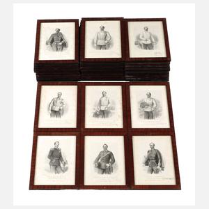 Großer Konvolut Portraits europäische Regenten