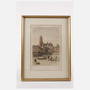 Paar historische Frankfurtansichten