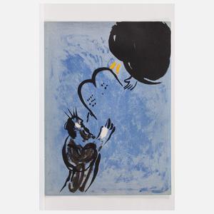 Marc Chagall, "Moses empfängt die Gesetzestafeln"