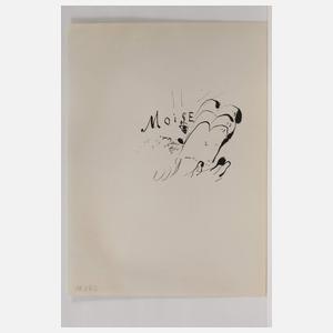 Marc Chagall, "Moses empfängt die Gesetzestafeln"