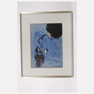 Marc Chagall, "Moses empfängt die Gesetzestafeln"