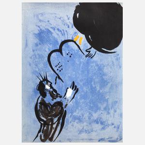 Marc Chagall, "Moses empfängt die Gesetzestafeln"