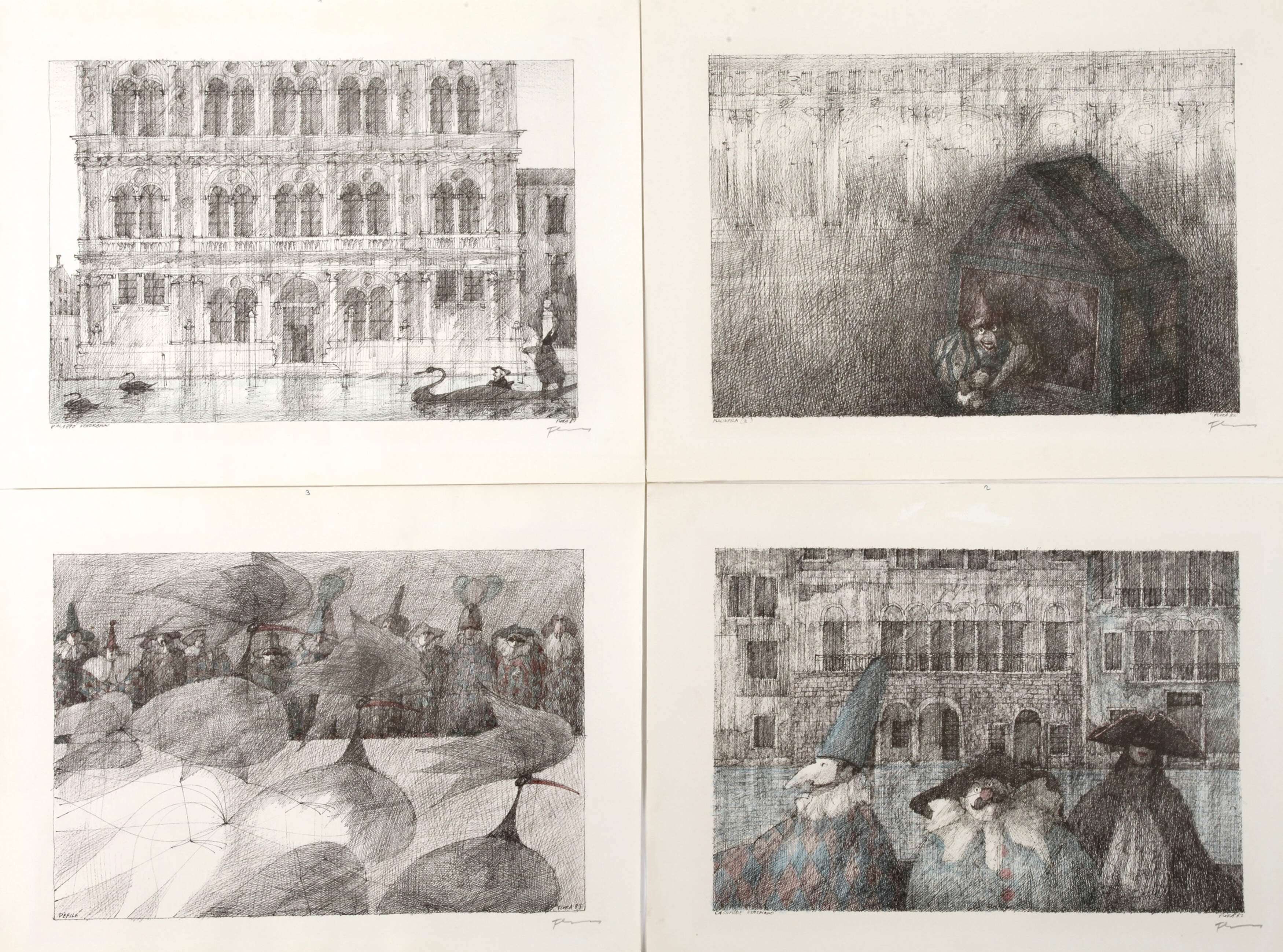Paul Flora, Graphikkonvolut Venedig