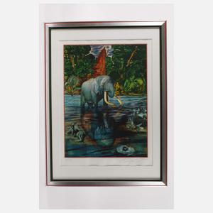 Ernst Fuchs, "Traumgesicht eines Elefanten"