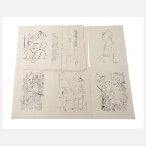 George Grosz, Umfangreiches Konvolut aus "Ecce Homo"