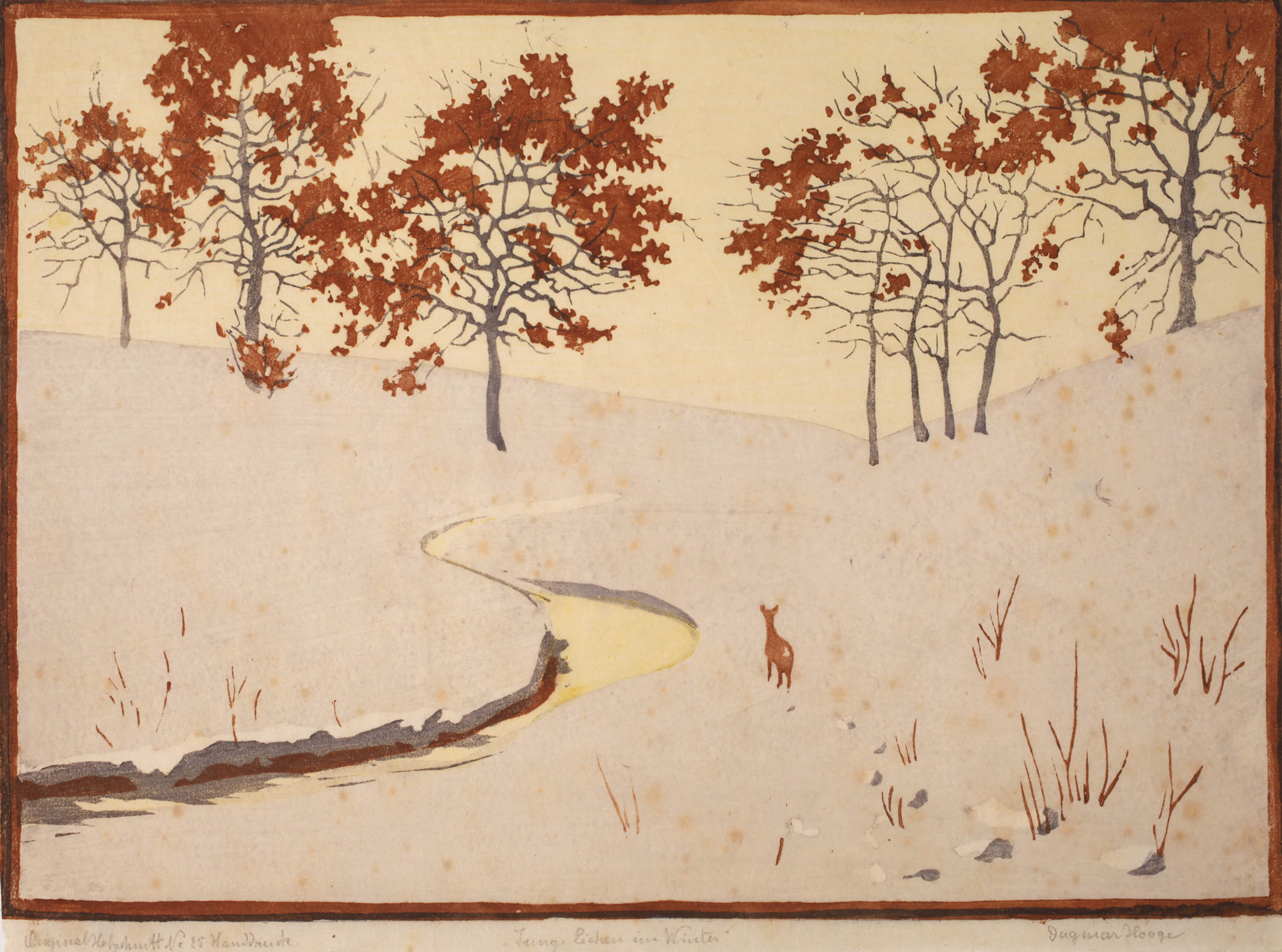 Dagmar Hooge, "Junge Eichen im Winter"
