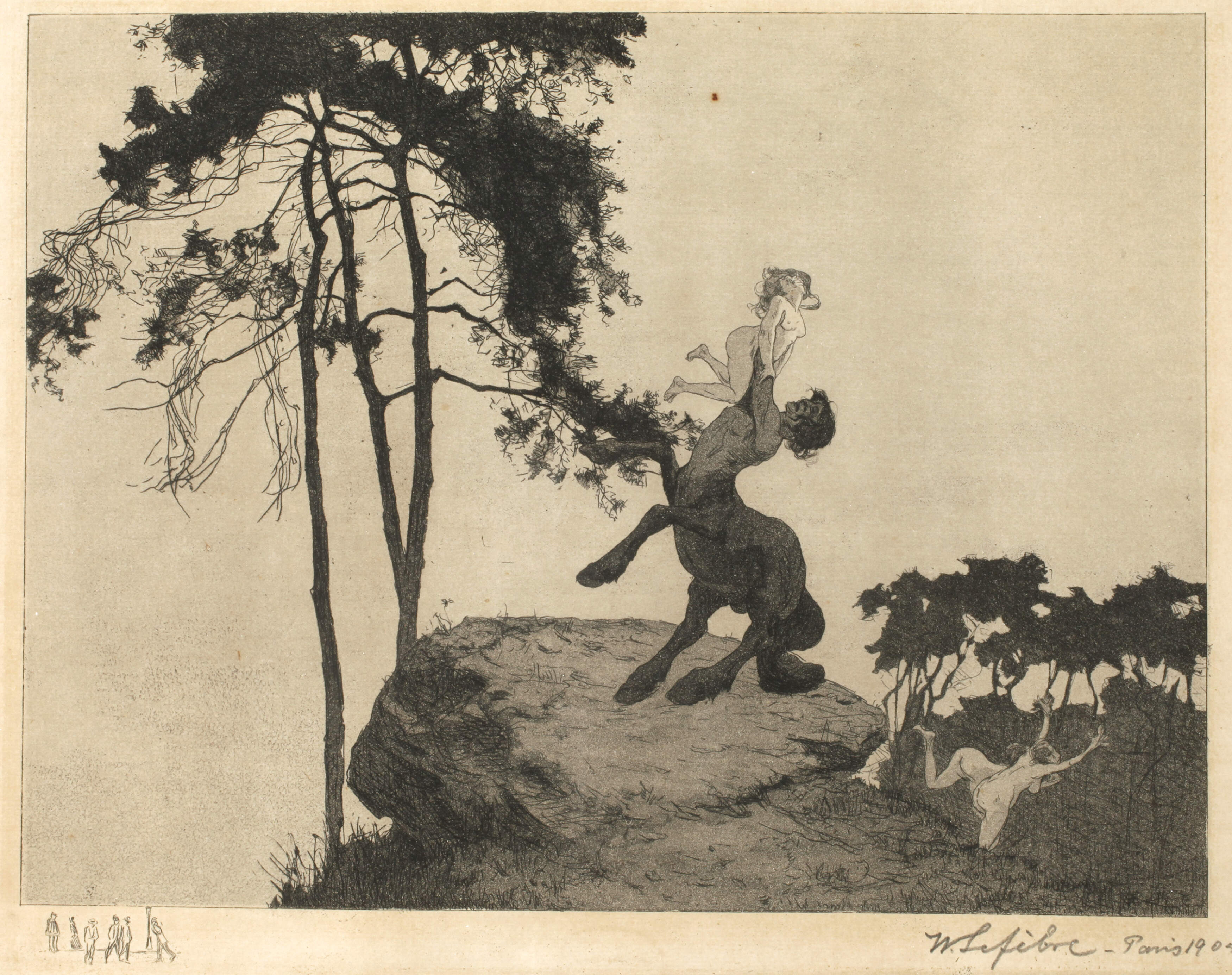 Wilhelm Lefébre, Satyr und Nymphe