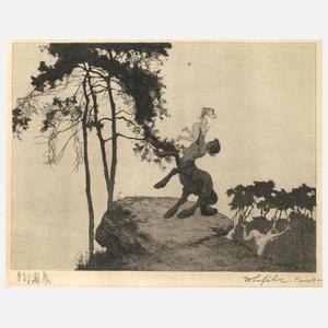 Wilhelm Lefébre, Satyr und Nymphe